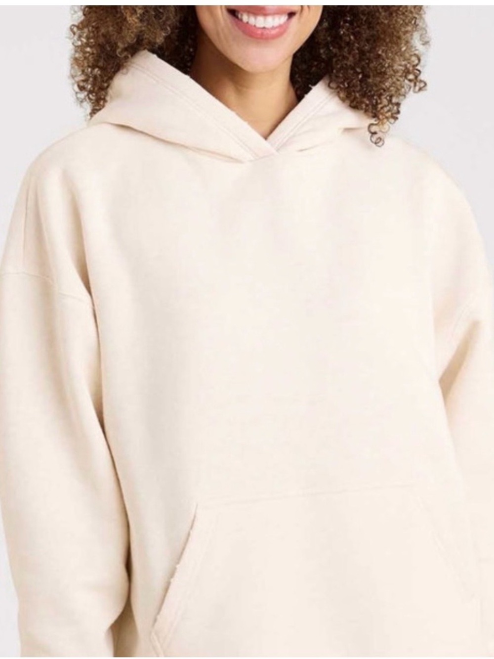 NUUDS vintage hoodie in heather bone New